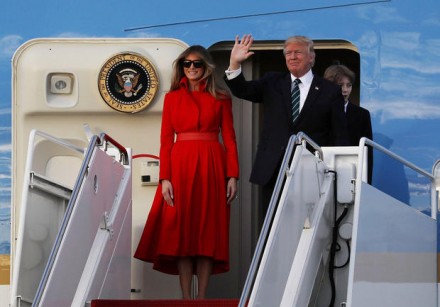 Donald Trump arriva nella capitale